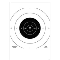 Action Target B-8C-P Replacement Center for B-8 Bullseye Targets 100 Per Case, Black, B-8C (P)