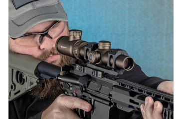 Image of Vortex OPMOD Crossfire II Rifle Scope, 1-4x24mm, Second Focal Plane, V-Brite Reticle, FDE, CF2-31037-OP