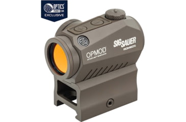 Image of SIG SAUER OPMOD Romeo5 Compact 1x20mm Red Dot Sight, 2 MOA Red Dot, 0.5 MOA ADJ, FDE, SOR52022