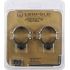 Leupold Dual Dovetail DD Rings, Universal, 1 in, Medium, Matte, Black, 49916