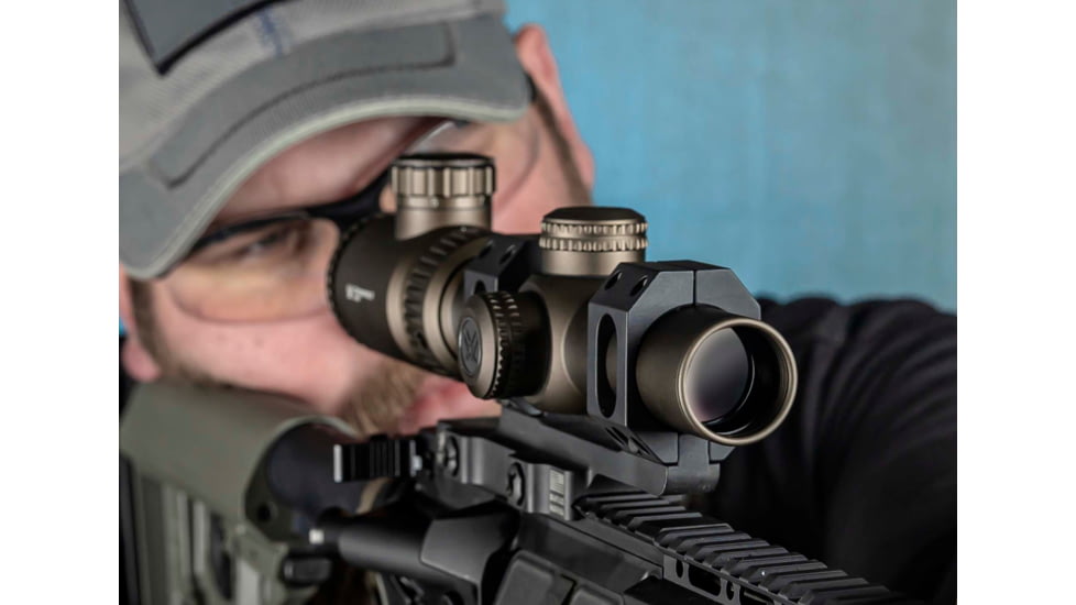 Vortex OPMOD Crossfire II Rifle Scope, 1-4x24mm, Second Focal Plane, V-Brite Reticle, FDE, CF2-31037-OP