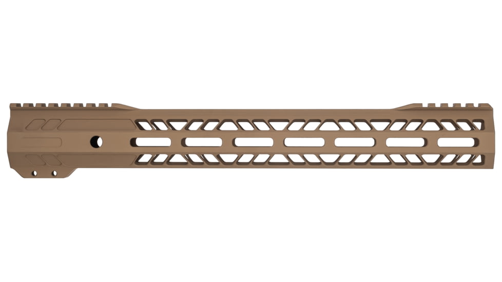 TRYBE Defense AR-15 M-LOK 15in Extra Lightweight Handguard w/ Cut-Away Rail, Flat Dark Earth, 15 Inch, HDG15CR-FDE
