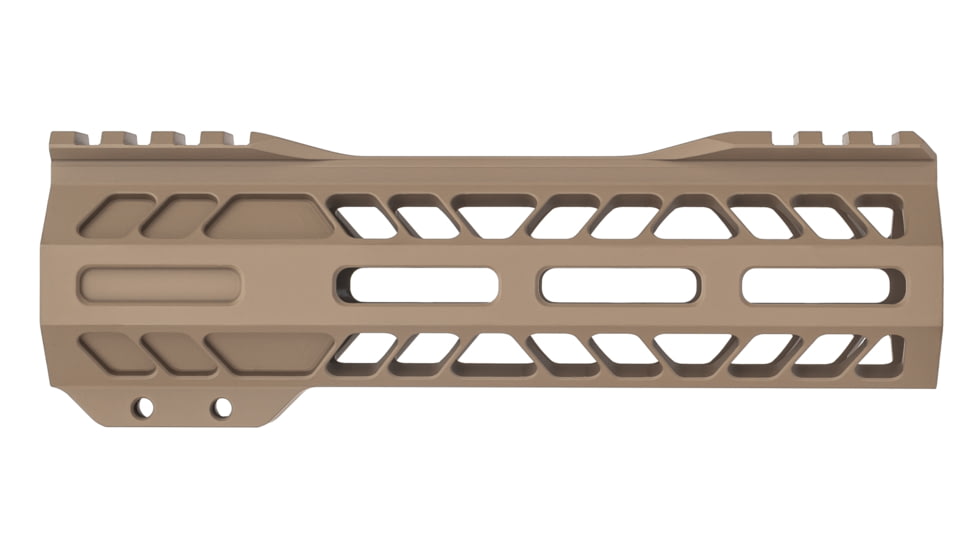 TRYBE Defense AR-15 M-LOK 7in Extra Lightweight Handguard w/ Cut-Away Rail, Flat Dark Earth, 7 Inch, HDG7CR-FDE