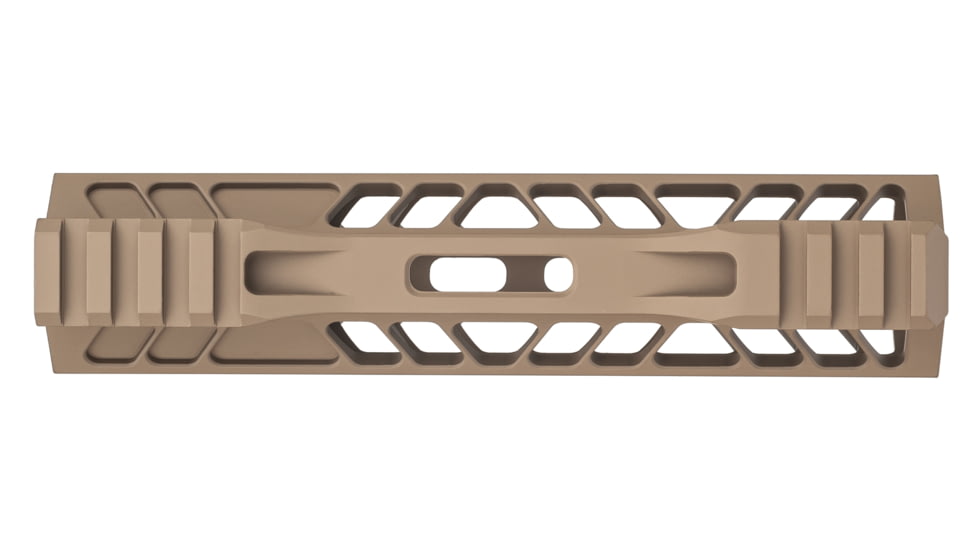 TRYBE Defense AR-15 M-LOK 7in Extra Lightweight Handguard w/ Cut-Away Rail, Flat Dark Earth, 7 Inch, HDG7CR-FDE