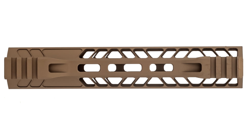 TRYBE Defense AR-15 M-LOK 9in Extra Lightweight Handguard w/ Cut-Away Rail, Flat Dark Earth, 9 Inch, HDG9CR-FDE