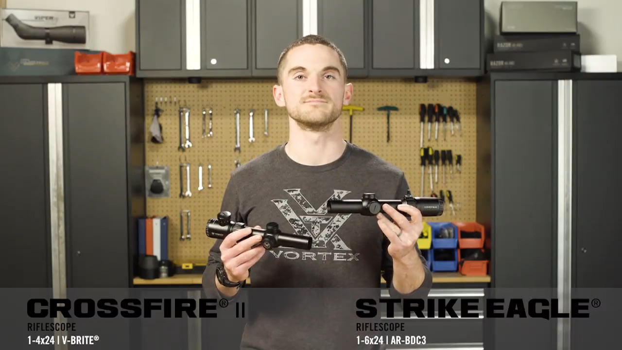 opplanet vortex crossfire ii 1 4x24 vs strike eagle 1 6x24 video
