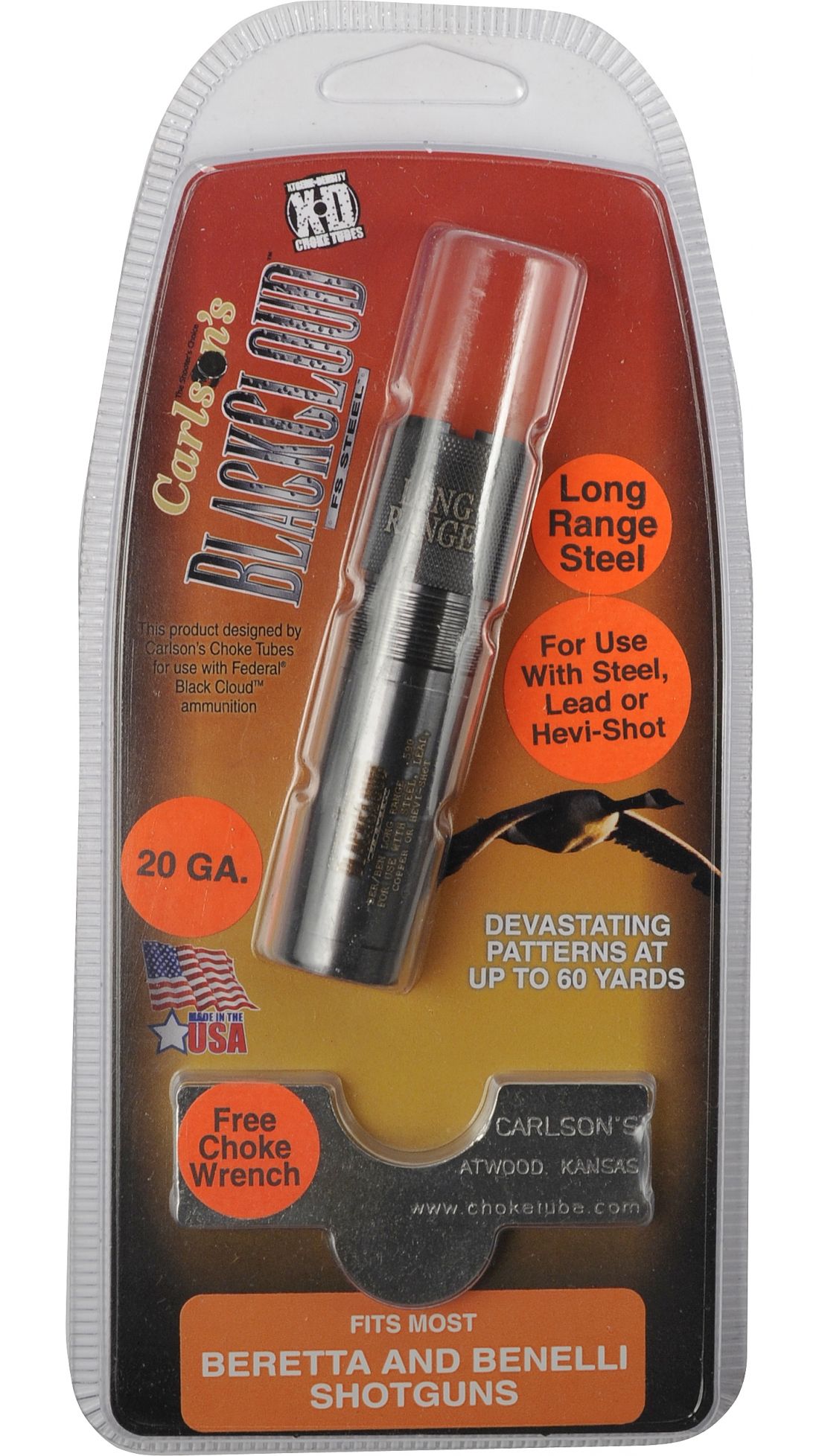 Carlson's Choke Tubes Titanium Coated Black Cloud Chokes, 12 and 20